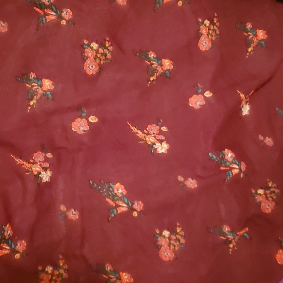 Sale! 🌺 Free People Floral Red, Ruby, Pink Floral Tassel Kimono, One Size - Picture 11 of 14